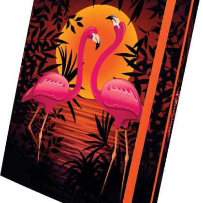 Fascikla A4 sa gumom 3D-FLAMINGO
