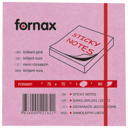 Samolepljivi blok 75x75 rozi